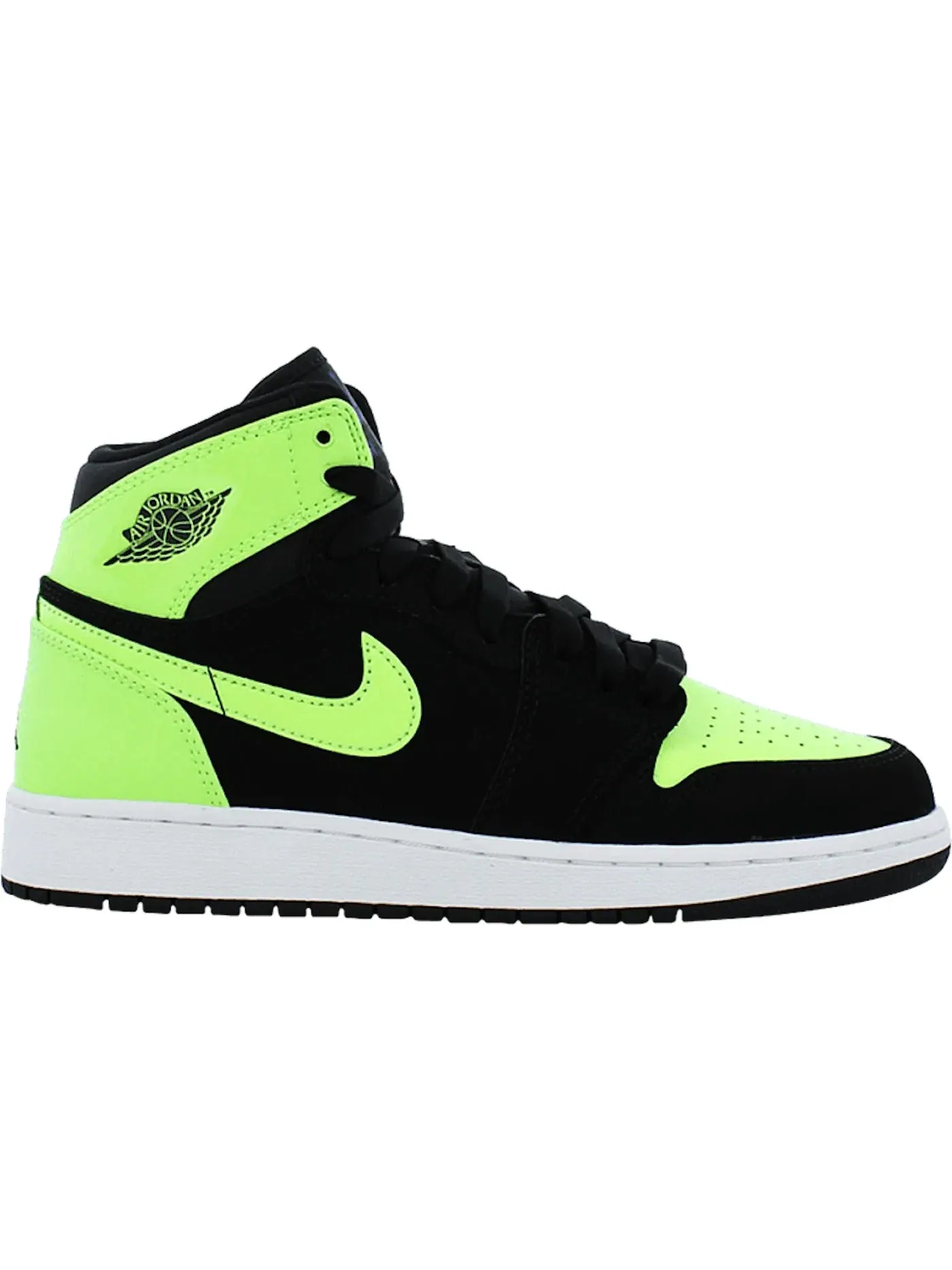 Детские кроссовки lifestyle с высоким верхом Jordan 1 Retro High Jordan — изображение 1 из 1, черный/зеленый-белый