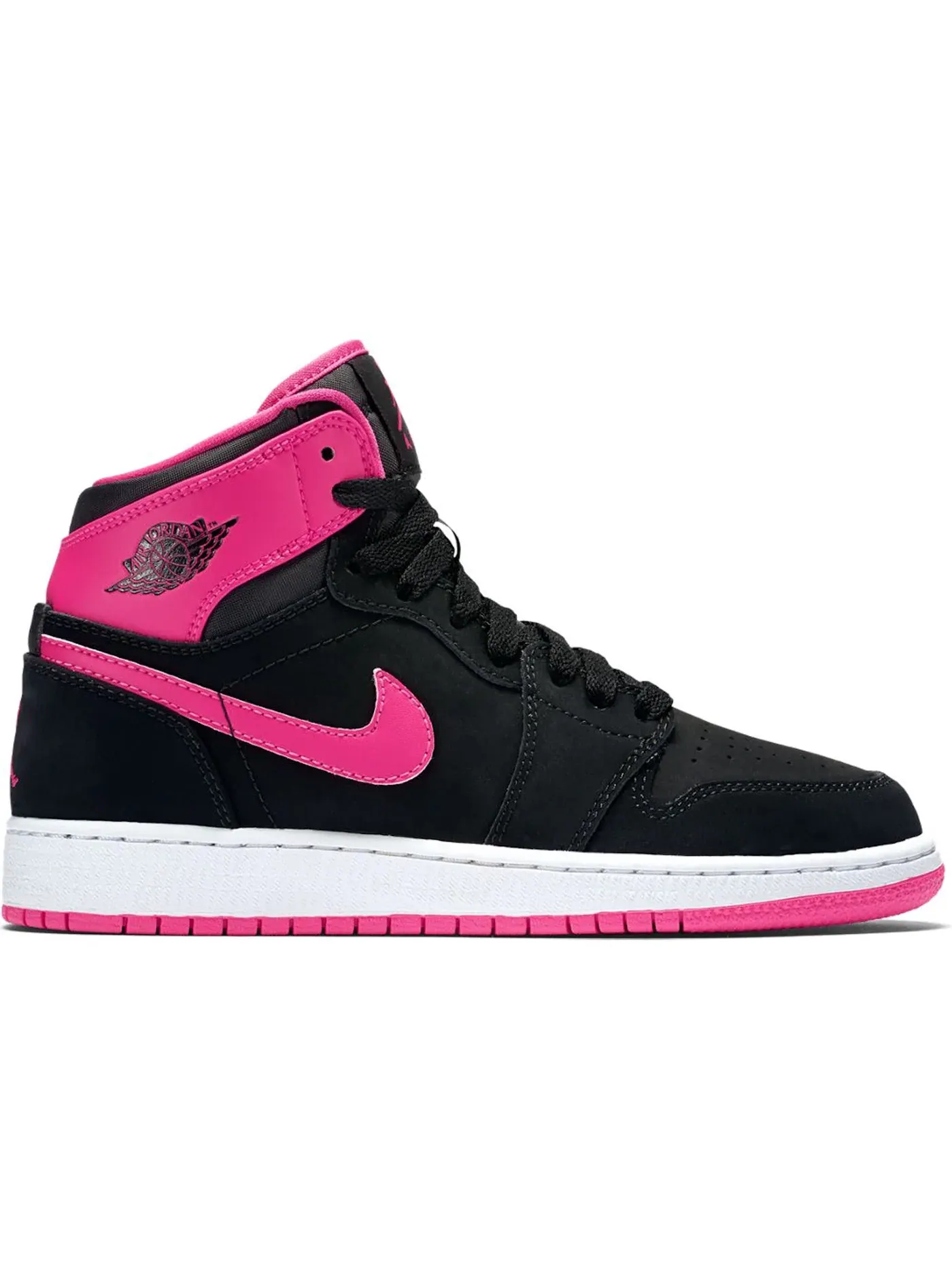 Детские кроссовки Lifestyle Jordan 1 Retro High Jordan — изображение 1 из 1, черный/розовый-белый