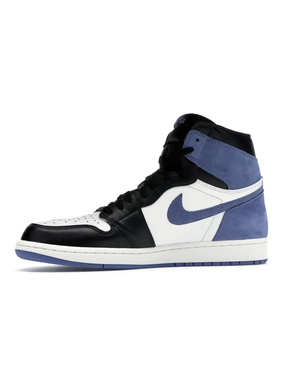 Мужские кроссовки с замшевыми акцентами Jordan 1 Retro High Blue Moon Jordan — изображение 3 из 4, белый/синий-черный