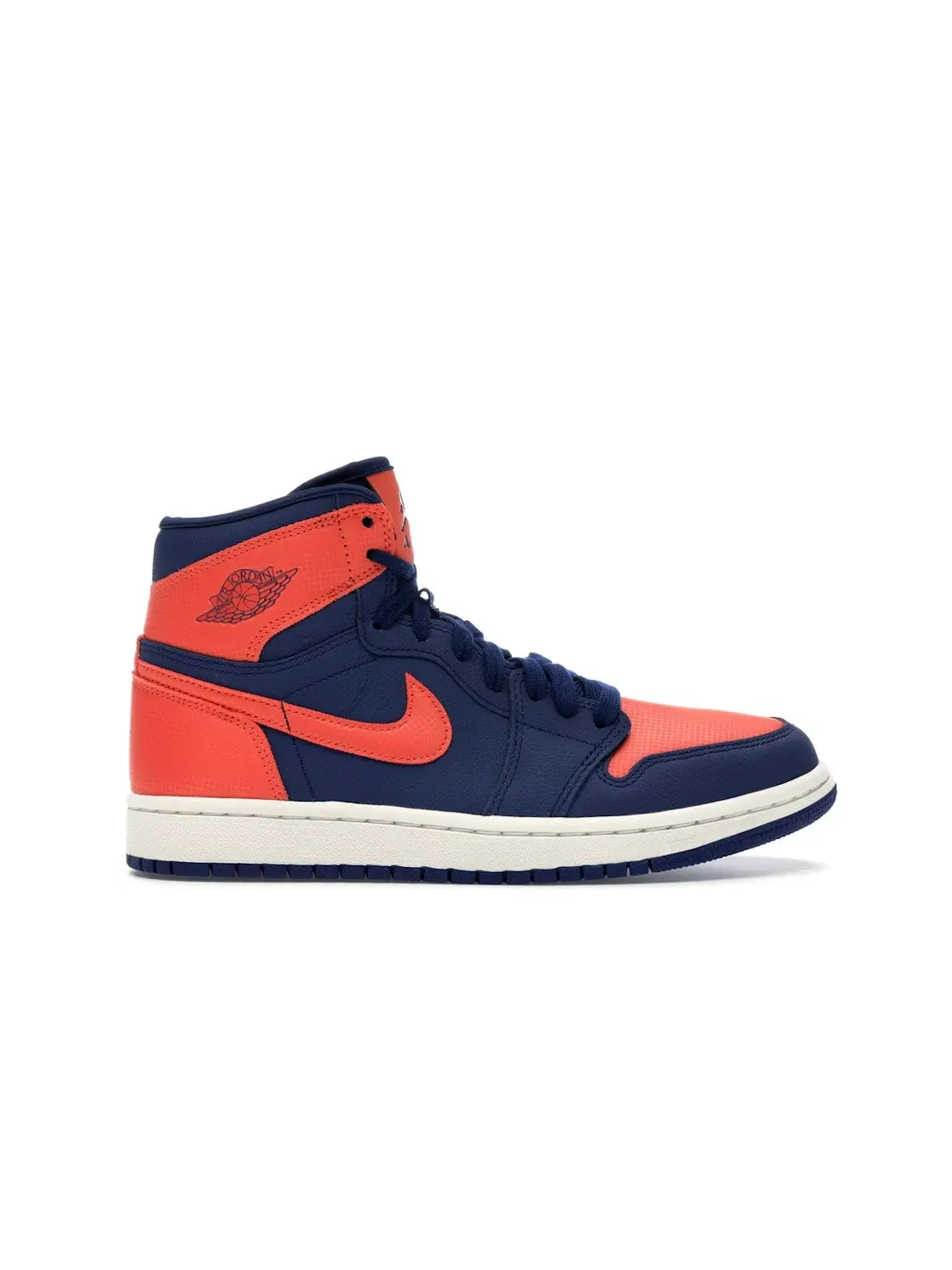 Женские кроссовки с высоким верхом Jordan 1 Retro High Jordan — изображение 1 из 4, синий/синий-оранжевый