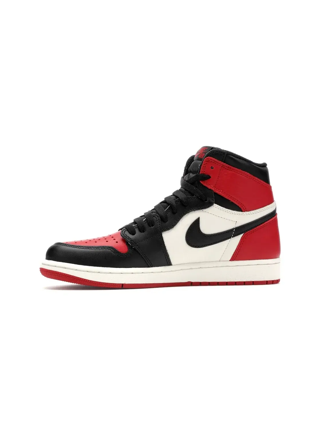 Мужские кроссовки с высоким берцем Jordan 1 Retro High Bred Toe Jordan — изображение 3 из 4, красный/черный-белый