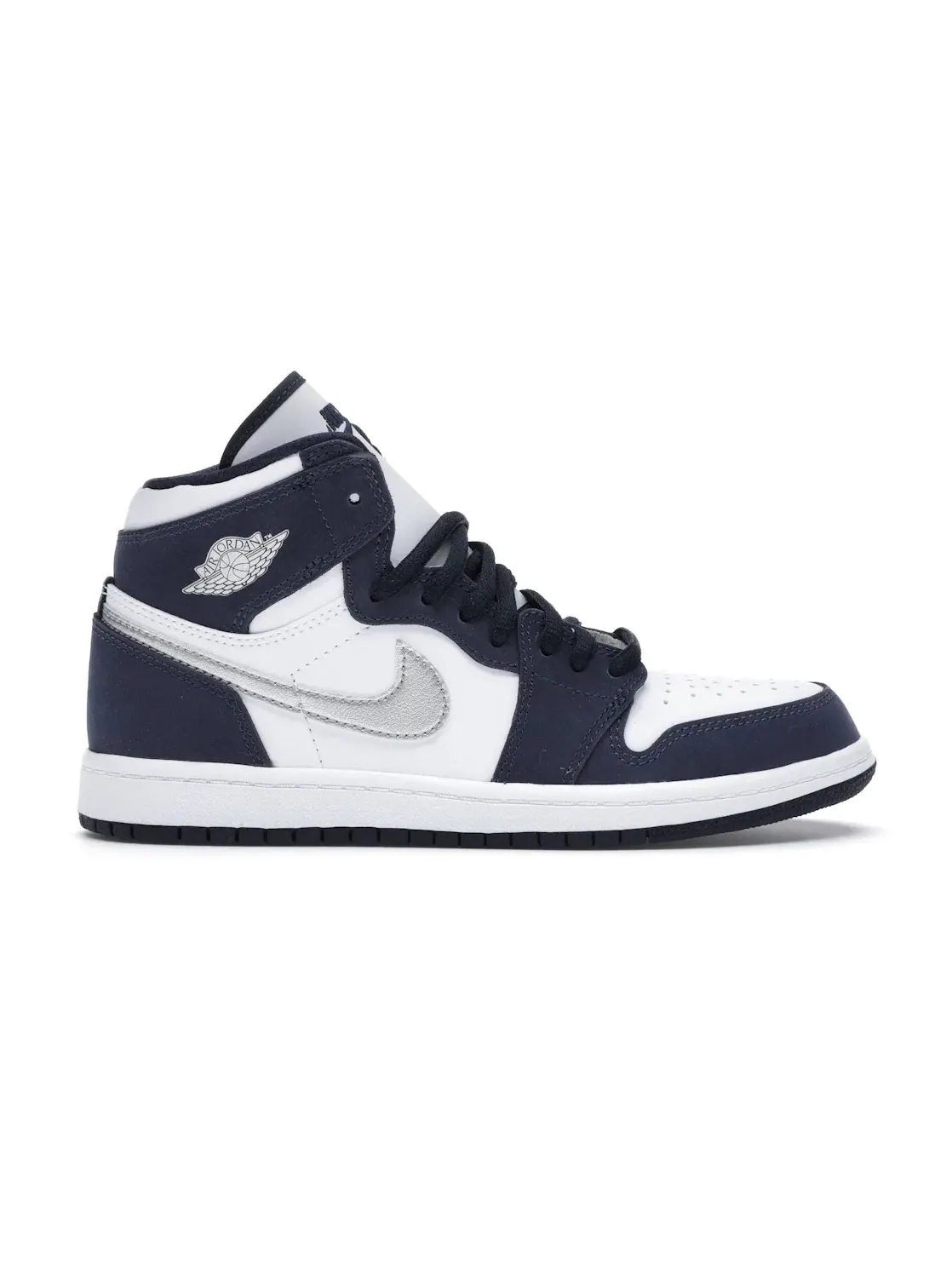 Детские кроссовки высокие с принтом Jordan 1 Retro High COJP Midnight Navy Jordan — изображение 1 из 4