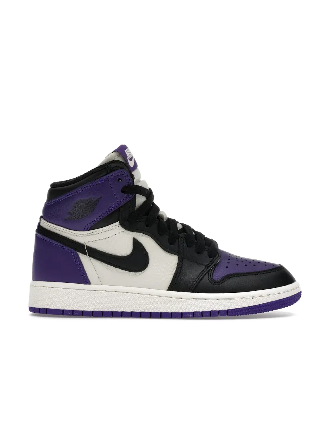 Детские кроссовки с высоким верхом Jordan 1 Retro High — изображение 1 из 4, фиолетовый/черный