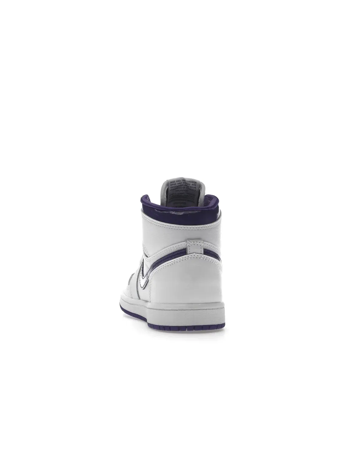 Детские кроссовки с высоким верхом Jordan 1 Retro High — изображение 4 из 4, белый/фиолетовый