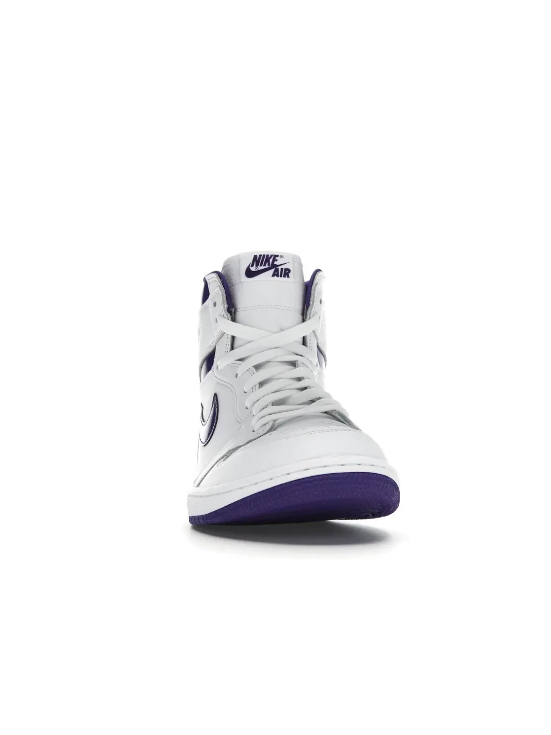 Женские кроссовки с принтом Jordan 1 Retro High Jordan — изображение 2 из 4, белый/фиолетовый