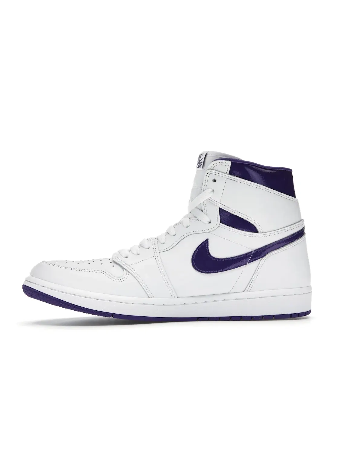 Женские кроссовки с принтом Jordan 1 Retro High Jordan — изображение 3 из 4, белый/фиолетовый