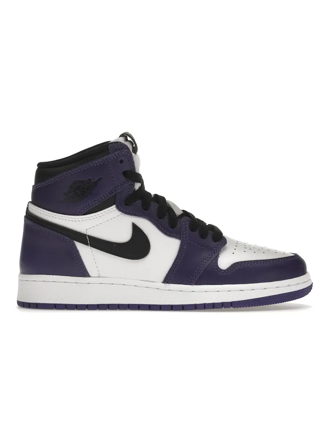 Детские кроссовки с высоким верхом Jordan 1 Retro High Court Purple White — изображение 1 из 4, фиолетовый/белый-черный