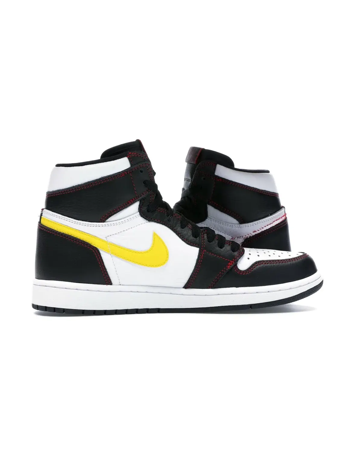 Мужские кроссовки с видимыми швами Jordan 1 Retro High Defiant Jordan — изображение 3 из 4, черный/золотистый-белый