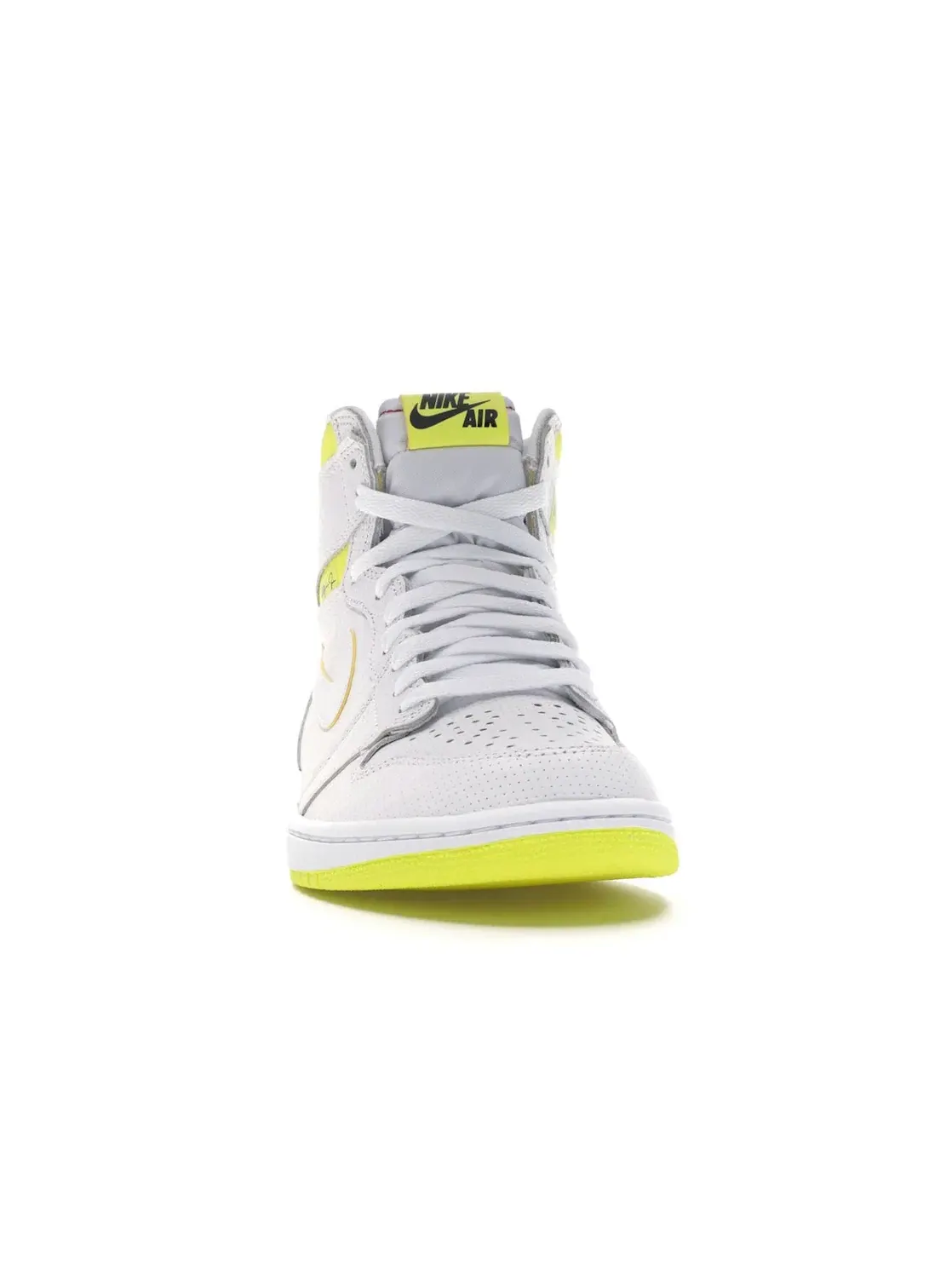 Мужские кроссовки с перфорацией Jordan 1 Retro High Jordan — изображение 2 из 4, белый/желтый-черный