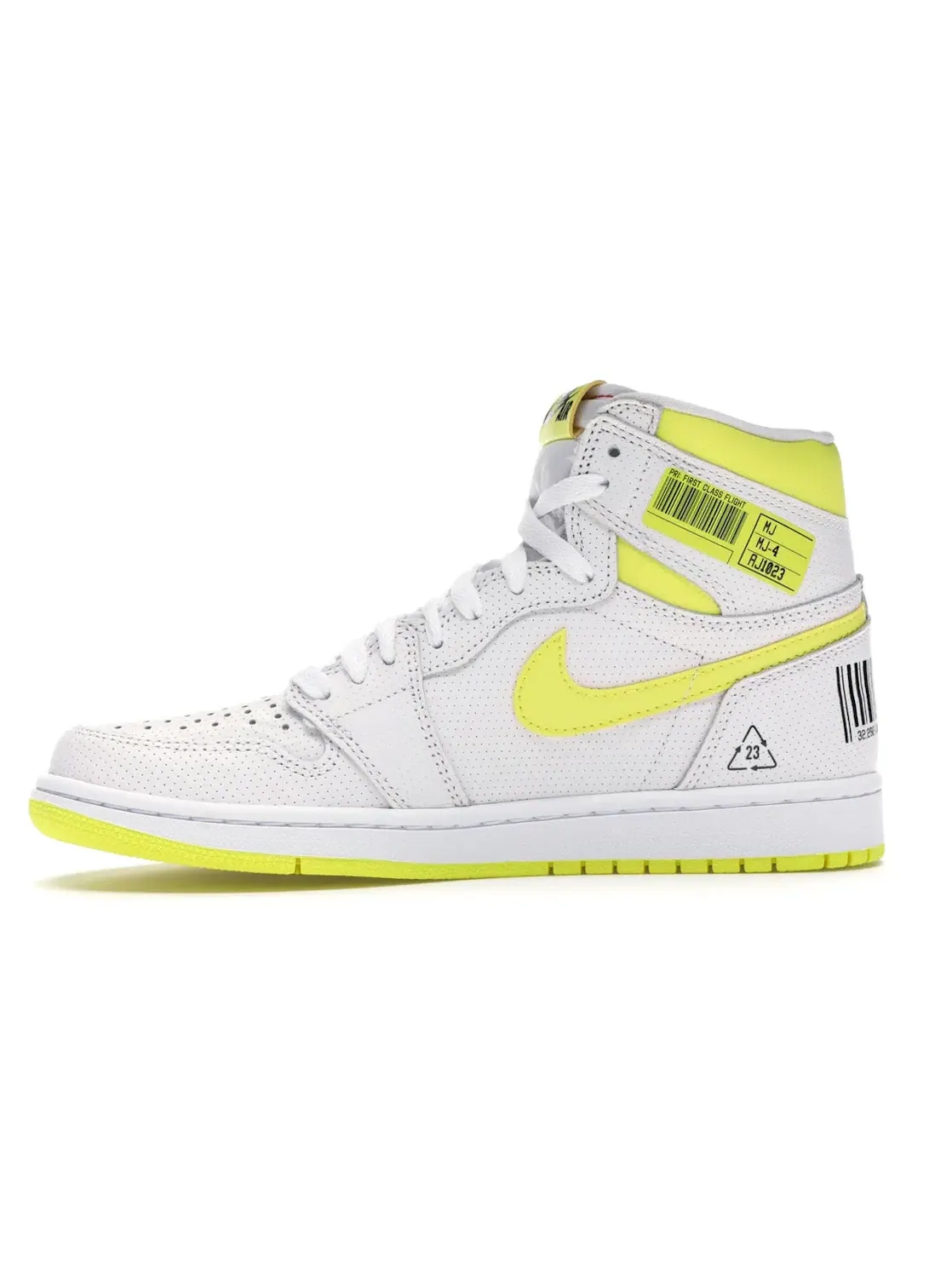 Мужские кроссовки с перфорацией Jordan 1 Retro High Jordan — изображение 3 из 4, белый/желтый-черный