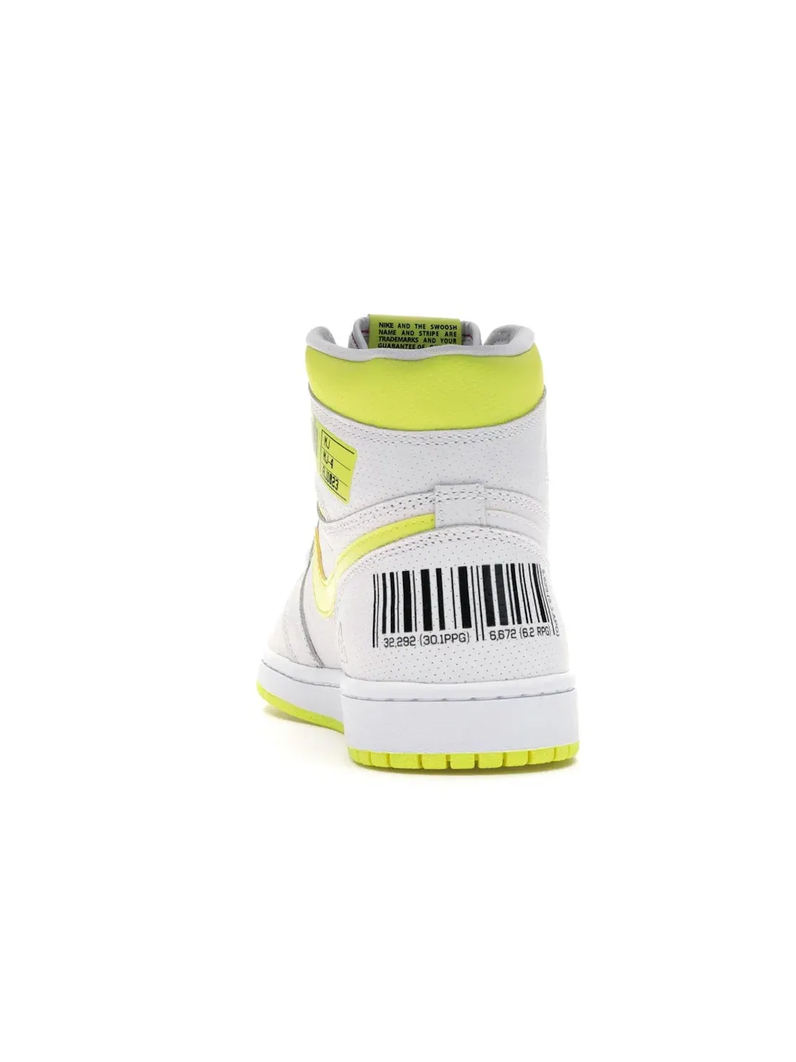 Мужские кроссовки с перфорацией Jordan 1 Retro High Jordan — изображение 4 из 4, белый/желтый-черный