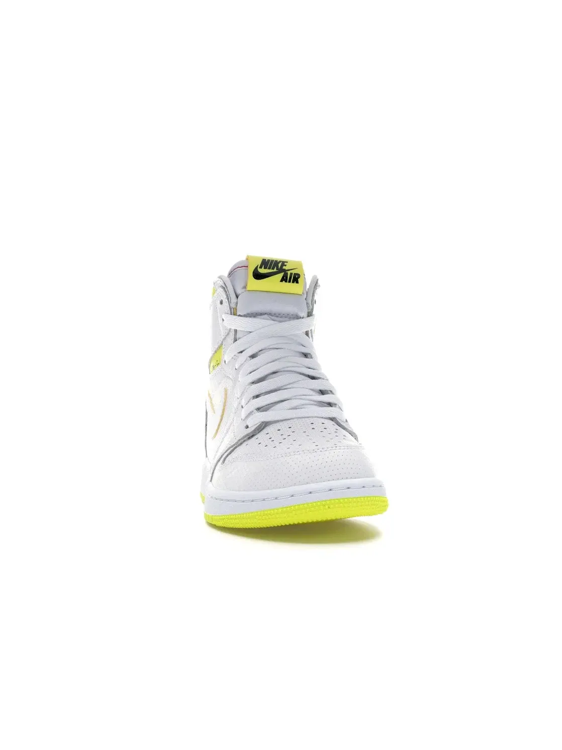 Детские кроссовки с принтом Jordan 1 Retro High Jordan — изображение 2 из 4, белый/желтый-черный