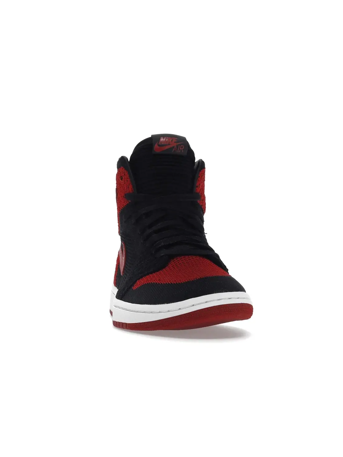 Детские кроссовки с высоким верхом из Flyknit Jordan 1 Retro High Flyknit Jordan — изображение 2 из 4, черный/красный-белый
