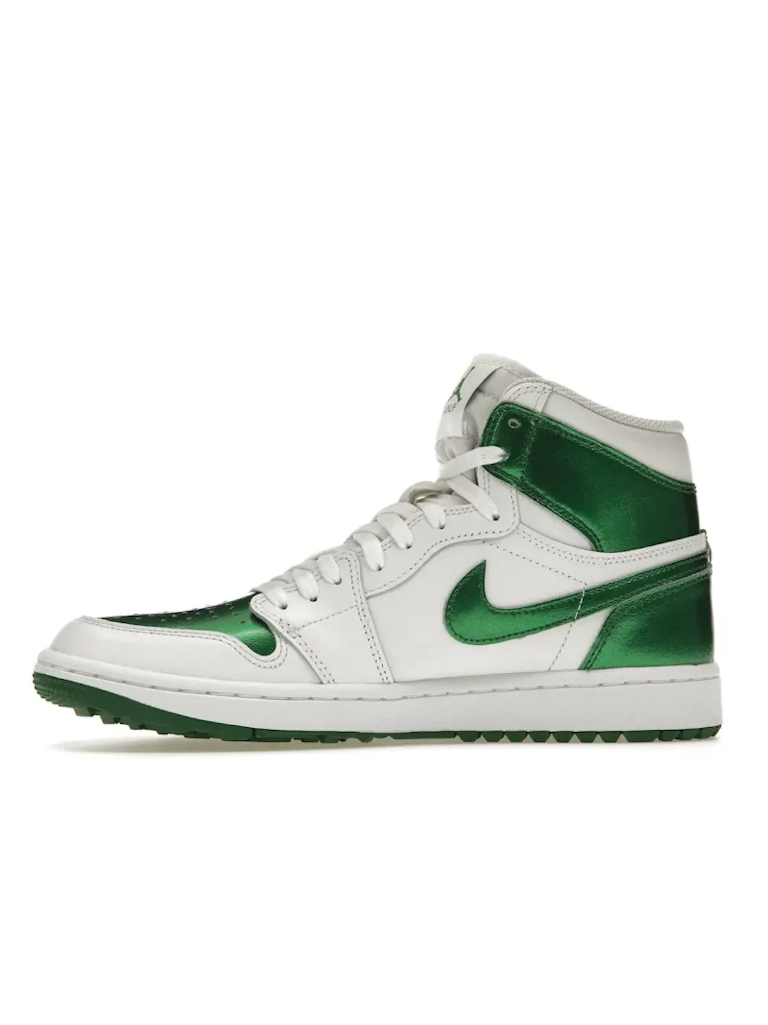 Мужские кроссовки для гольфа с переливающимся зеленым верхом Jordan 1 Retro High Golf Jordan — изображение 3 из 4
