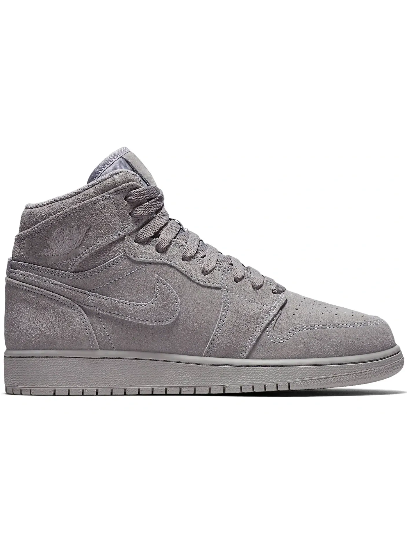 Детские кроссовки с замшевым верхом Jordan 1 Retro High Jordan — изображение 1 из 1, серый/серый