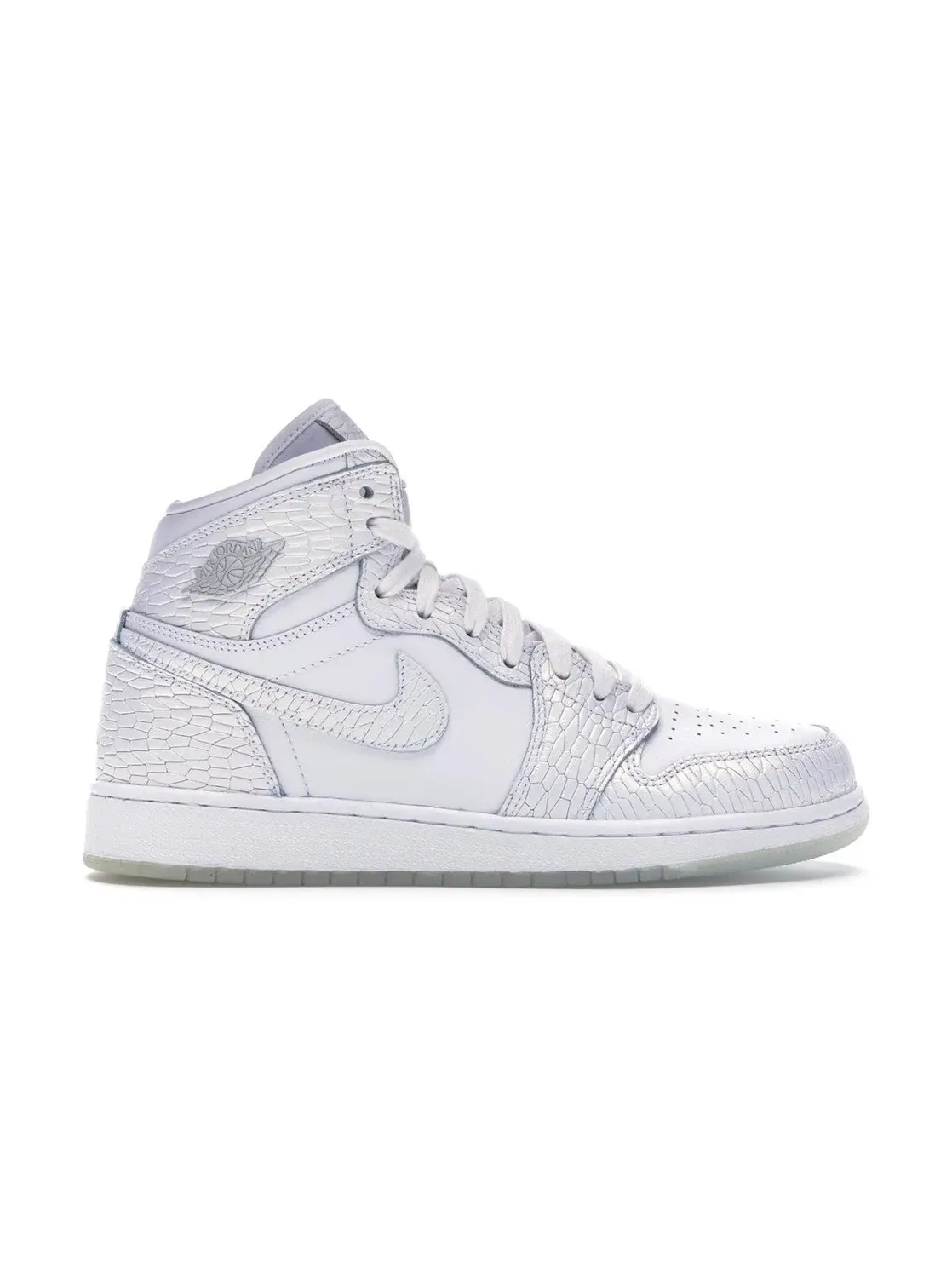Детские кроссовки Lifestyle с высоким верхом Jordan 1 Retro High Jordan — изображение 1 из 4, белый белый платиновый