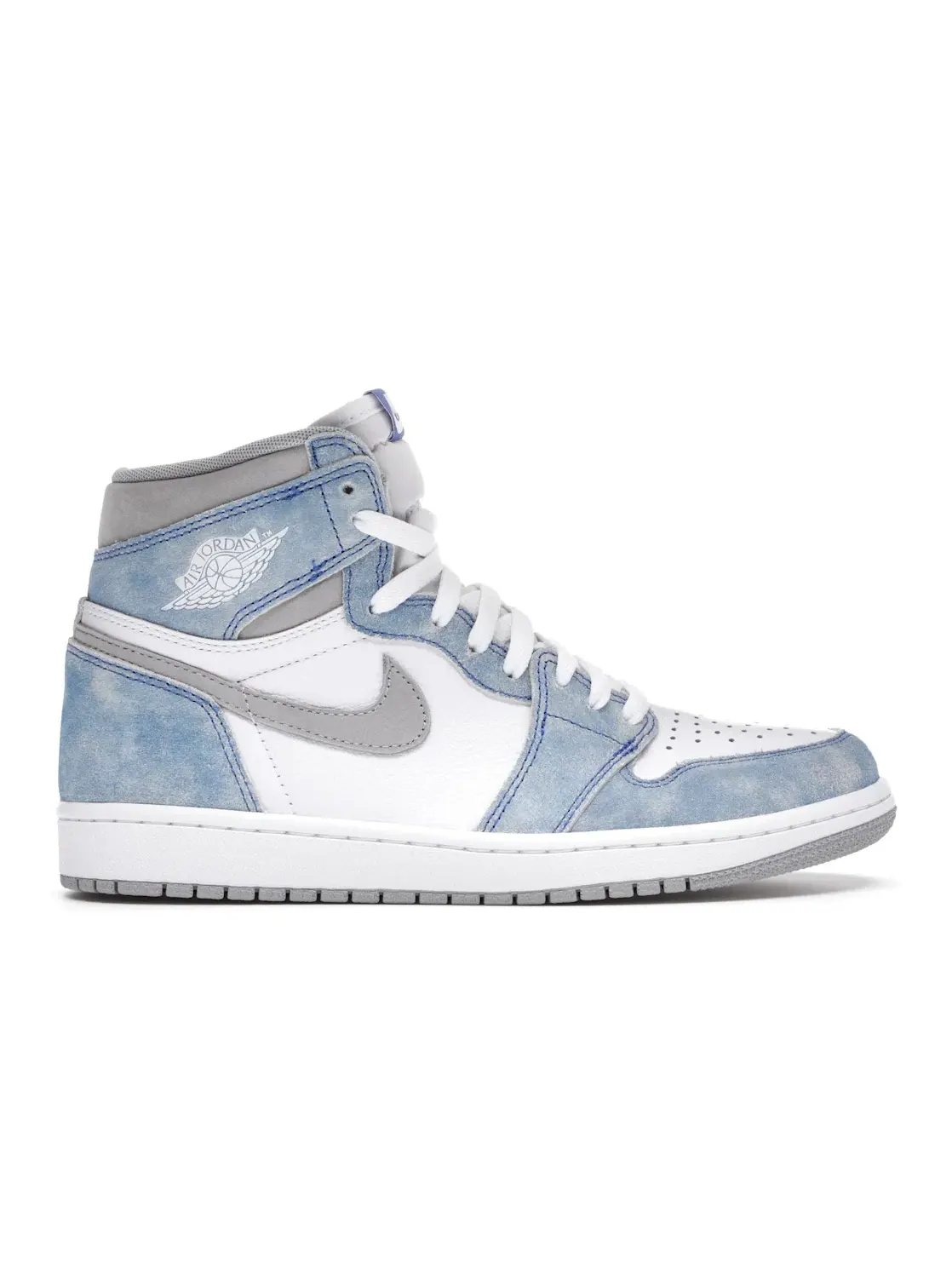 Мужские кроссовки с кожаным верхом Jordan 1 Retro High — изображение 1 из 4, светлый серый-белый