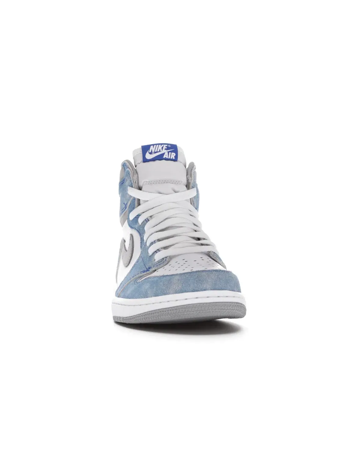 Мужские кроссовки с кожаным верхом Jordan 1 Retro High — изображение 2 из 4, светлый серый-белый