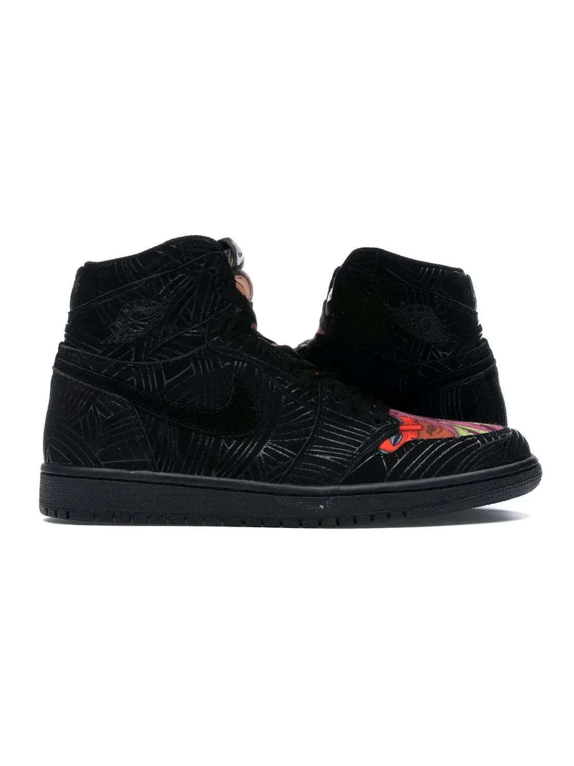 Мужские кроссовки с принтом Jordan 1 Retro High Los Primeros Jordan — изображение 1 из 4, черный/черный-мульти