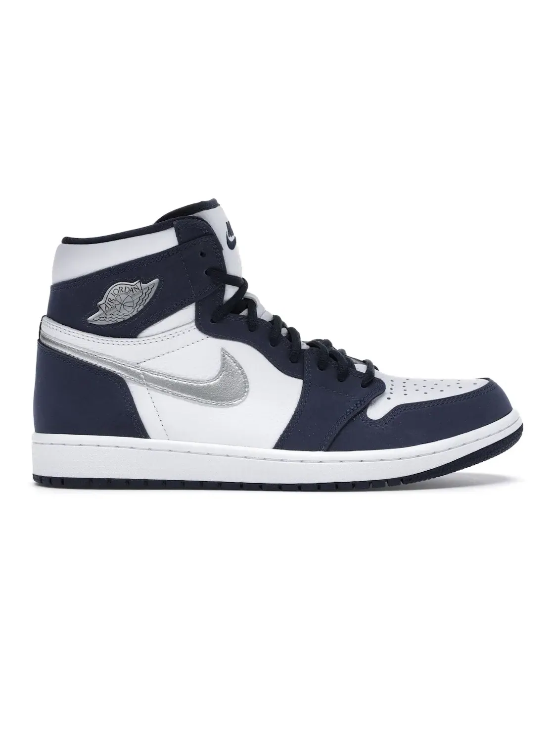 Мужские кроссовки с серебристым Swoosh Jordan 1 Retro High Jordan — изображение 1 из 4