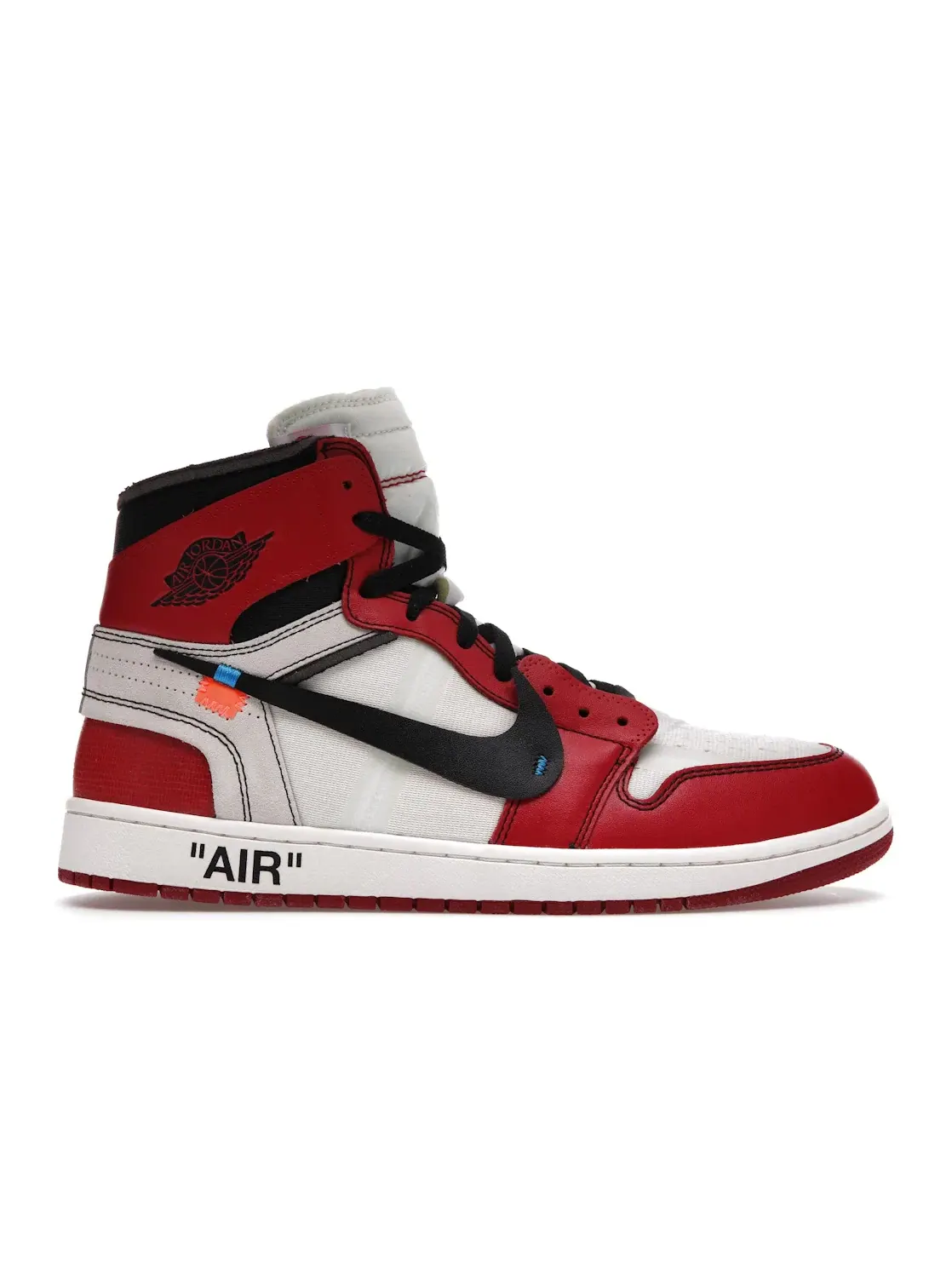 Мужские кроссовки с деконструированным верхом Jordan 1 Retro High Off-White — изображение 1 из 4, белый/черный-красный