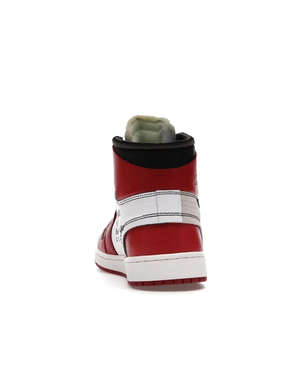Мужские кроссовки с деконструированным верхом Jordan 1 Retro High Off-White — изображение 4 из 4, белый/черный-красный