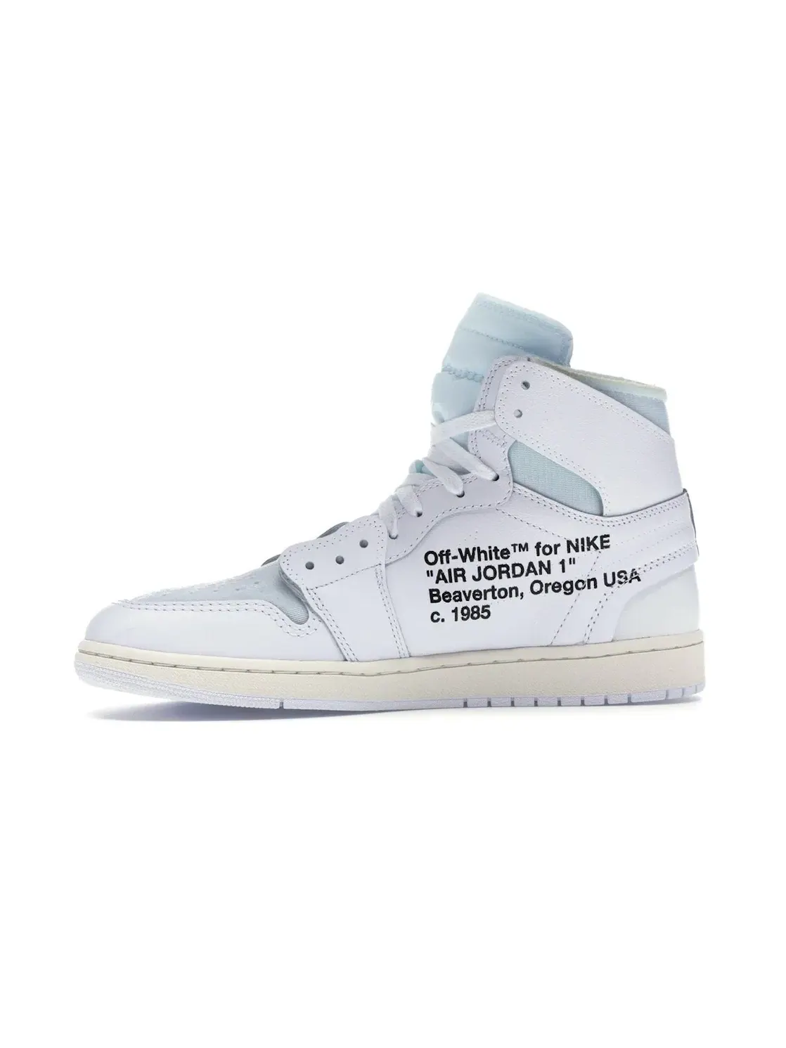 Мужские кроссовки lifestyle с принтом Jordan 1 Retro High Jordan — изображение 3 из 4, белый/белый