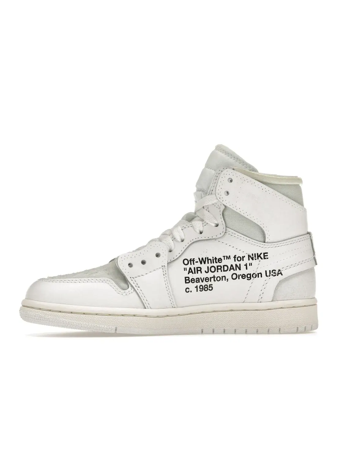 Детские кроссовки Lifestyle с деконструированным дизайном Jordan 1 Retro High Jordan — изображение 3 из 4, белый/белый