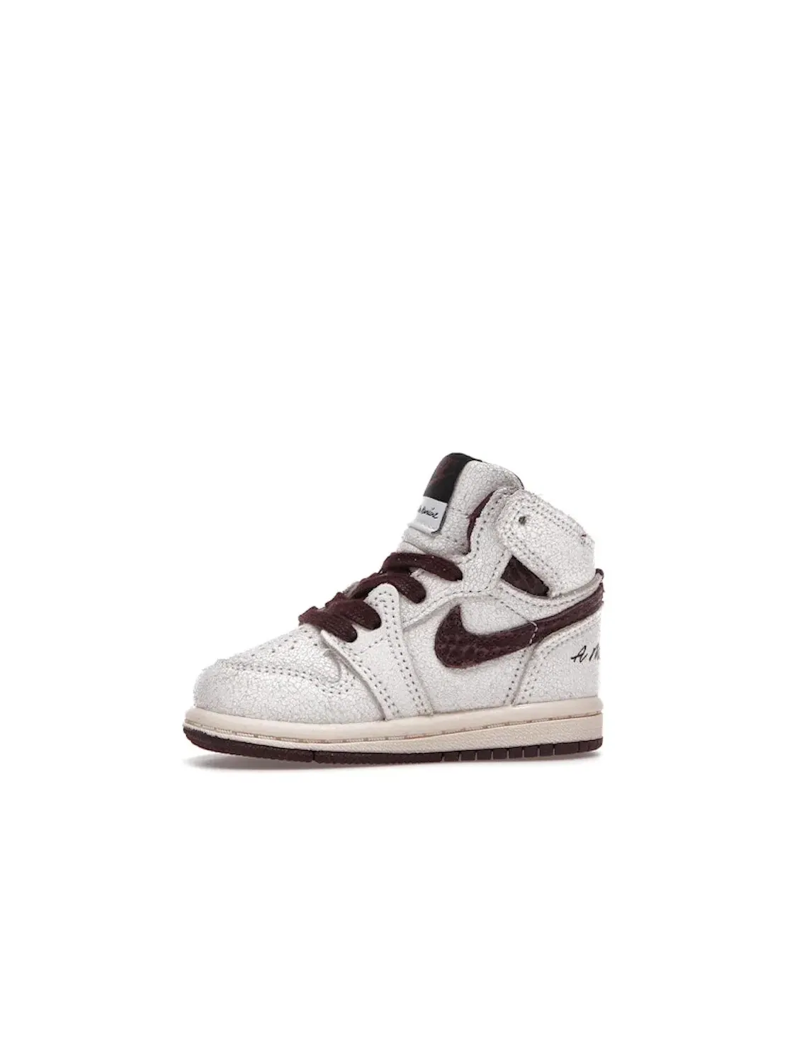 Детские кроссовки с принтом Jordan 1 Retro High OG A Ma Maniere Jordan — изображение 3 из 4, бордовый