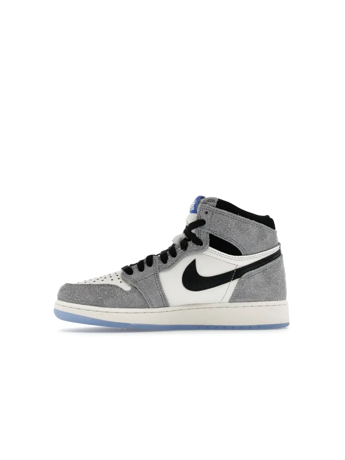 Детские кроссовки Lifestyle с принтом Jordan 1 High OG Jordan — изображение 3 из 4, серый//черный