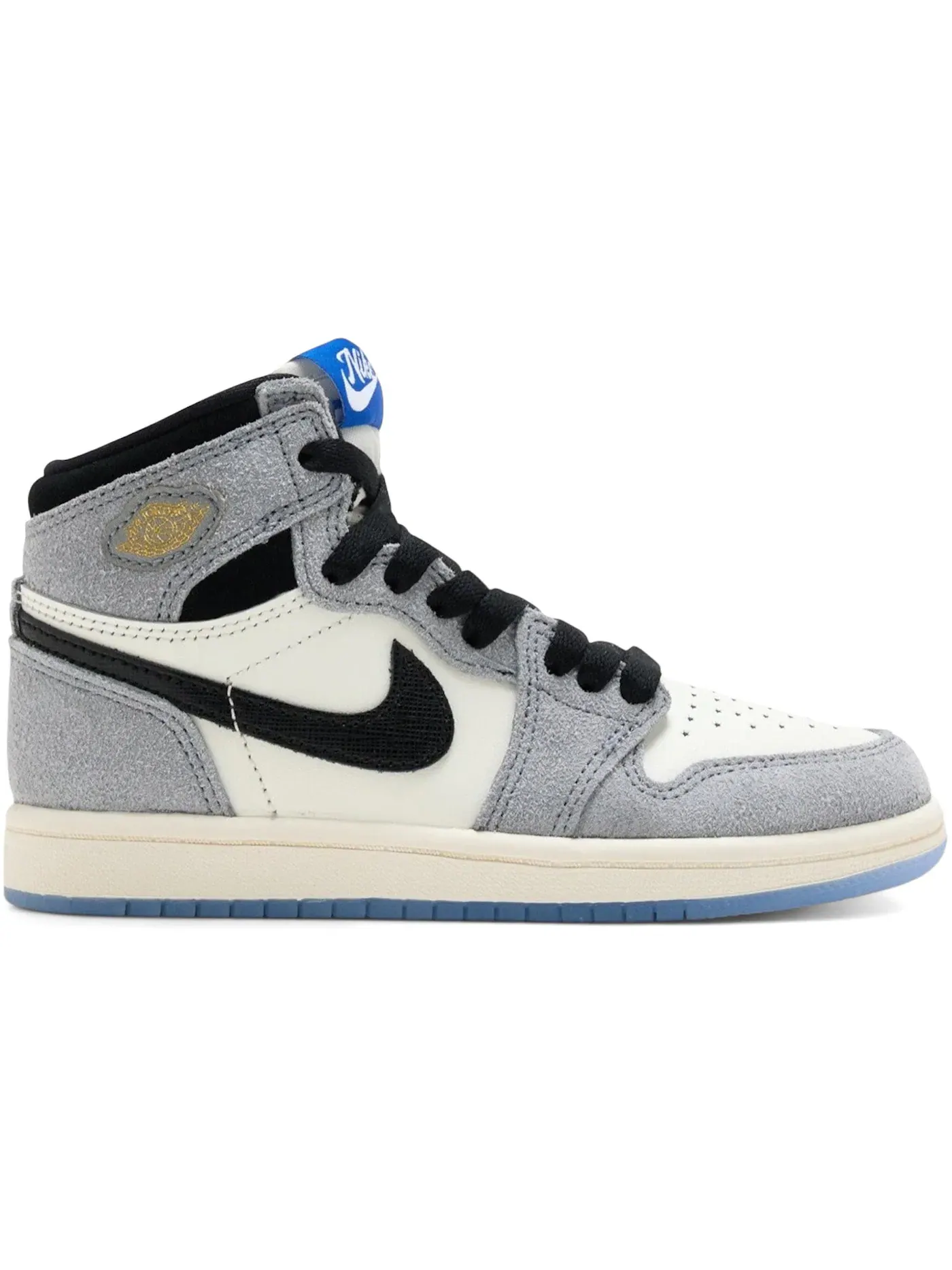 Детские кроссовки с высоким верхом Jordan 1 Retro High OG — изображение 1 из 1, серый///черный