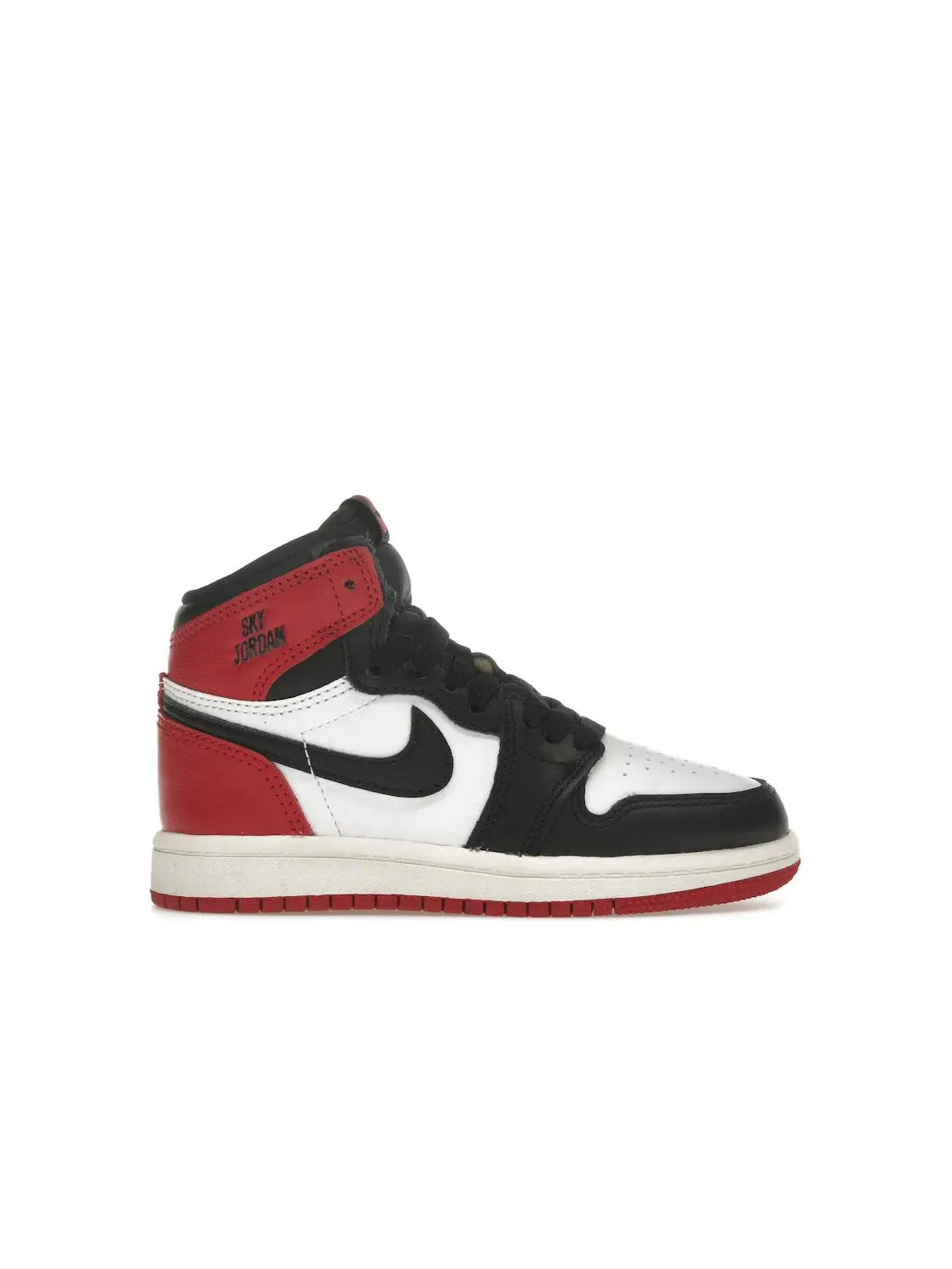 Детские высокие кроссовки без шнуровки Jordan 1 Retro High OG Black Toe Reimagined Jordan — изображение 1 из 4