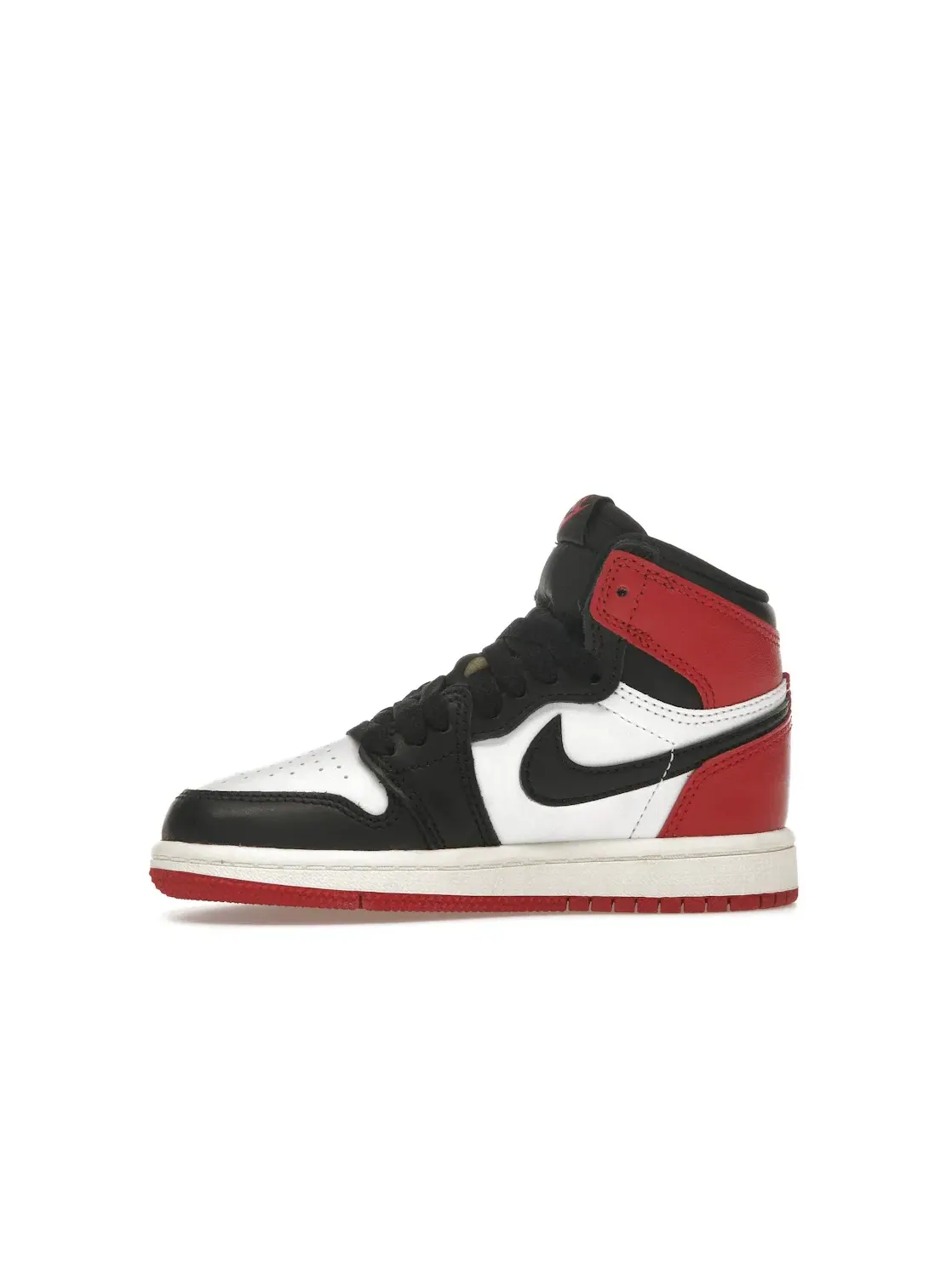 Детские высокие кроссовки без шнуровки Jordan 1 Retro High OG Black Toe Reimagined Jordan — изображение 3 из 4