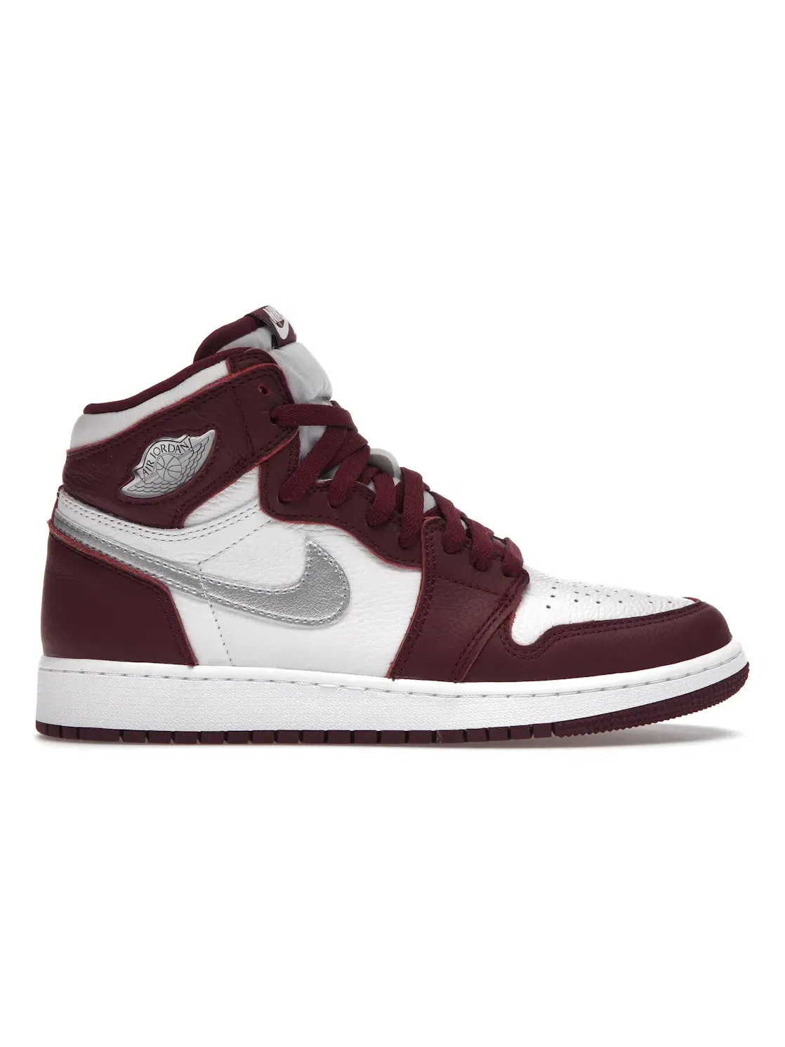 Детские кроссовки для мальчиков высокие с принтом Jordan 1 Retro High OG Bordeaux Jordan — изображение 1 из 4