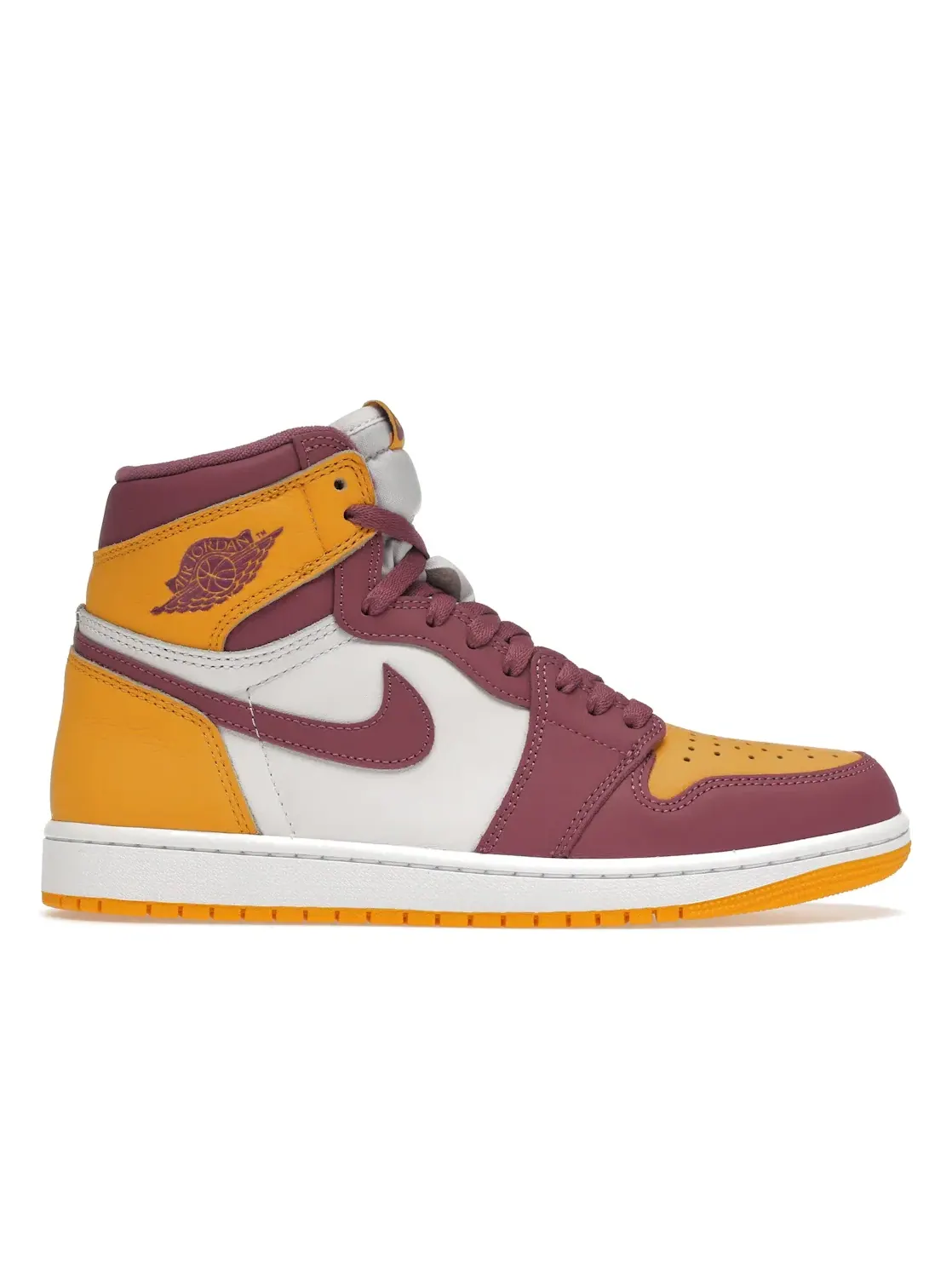 Мужские кроссовки с кожаным верхом Jordan 1 Retro High OG Brotherhood Jordan — изображение 1 из 4, золотистый светлый белый