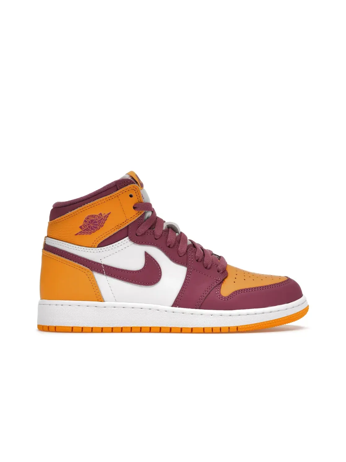 Детские кроссовки с кожаным верхом Jordan 1 Retro High OG Brotherhood — изображение 1 из 4, золотистый/светлый-белый