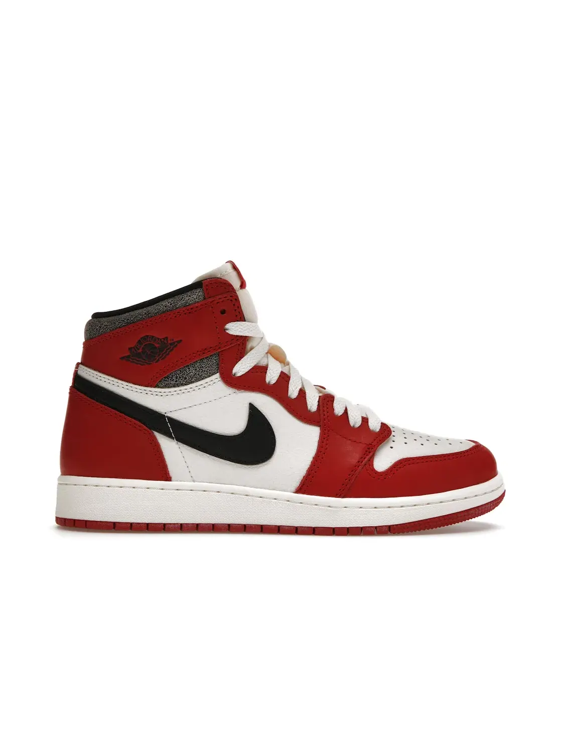 Детские кроссовки с принтом Jordan 1 Retro High OG Chicago Lost and Found Jordan — изображение 1 из 4, красный/черный