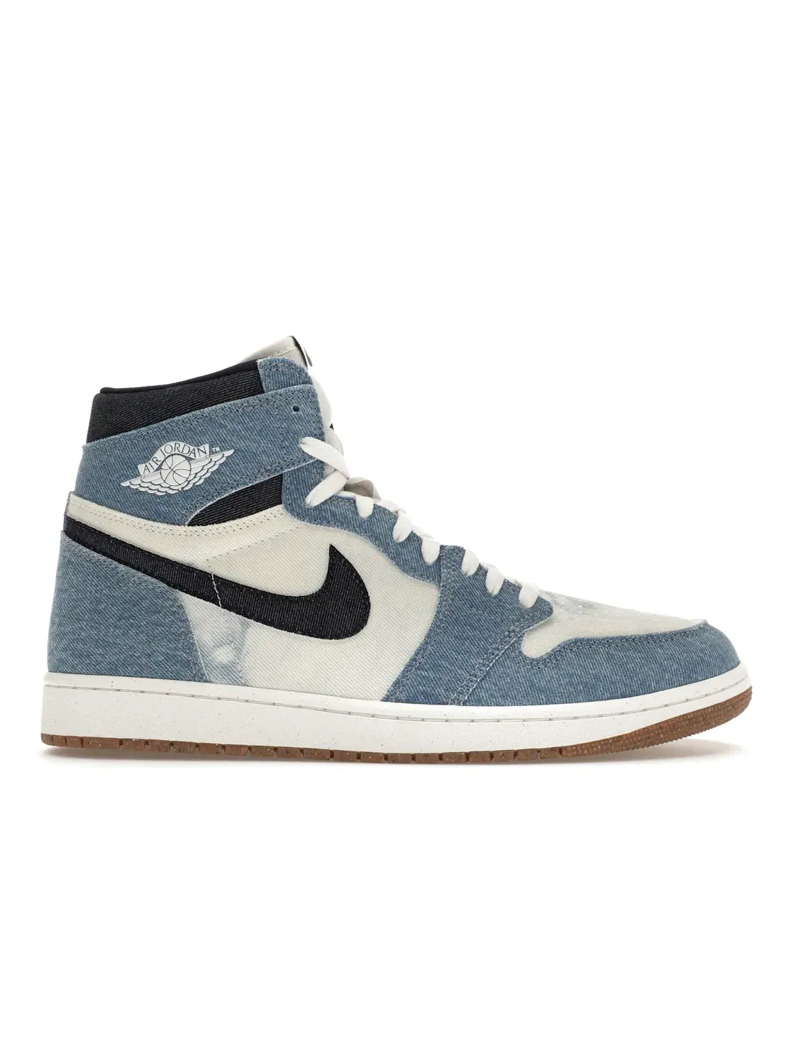 Мужские кроссовки джинсовые Jordan 1 Retro High OG — изображение 1 из 4, белый/-белый-коричневый