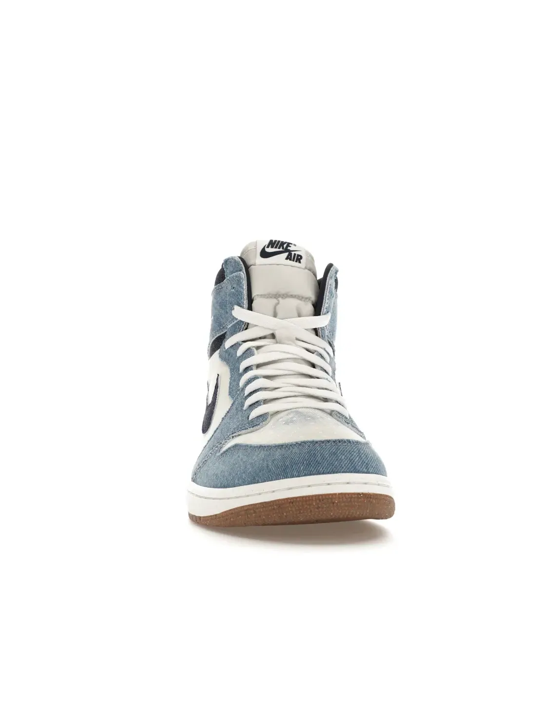 Мужские кроссовки джинсовые Jordan 1 Retro High OG — изображение 2 из 4, белый/-белый-коричневый