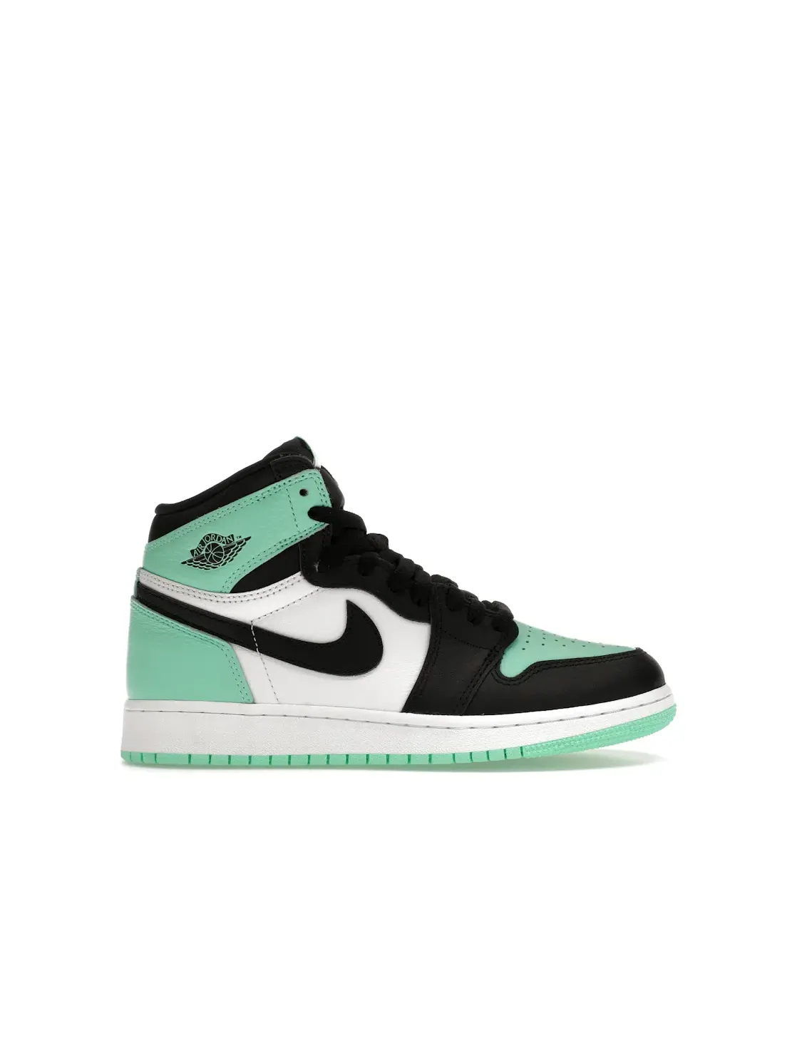 Детские кроссовки Lifestyle с контрастной расцветкой Jordan 1 Retro High OG — изображение 1 из 4, белый/черный/зеленый