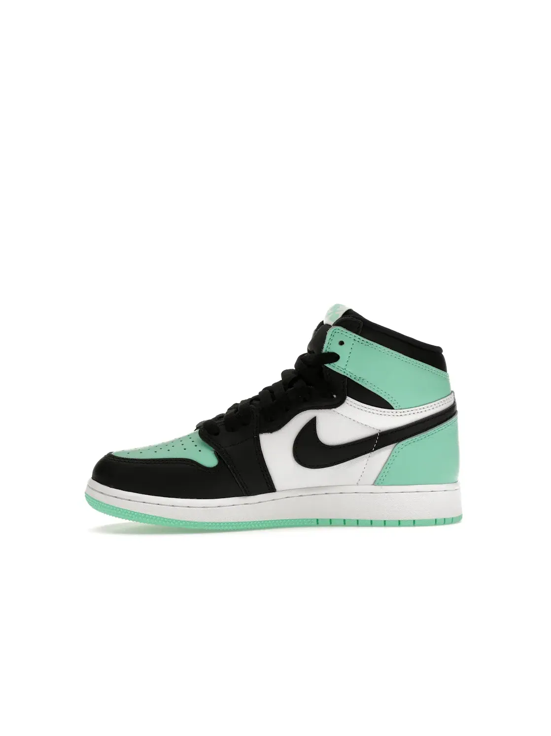 Детские кроссовки Lifestyle с контрастной расцветкой Jordan 1 Retro High OG — изображение 3 из 4, белый/черный/зеленый