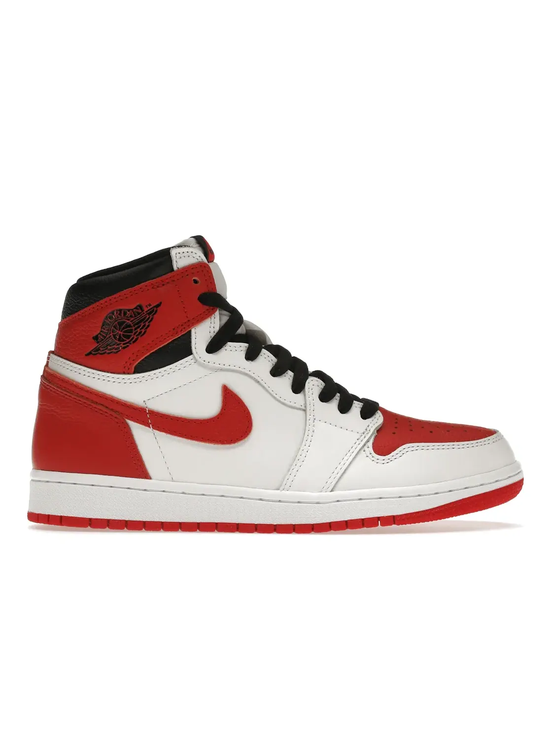 Мужские кроссовки Lifestyle с принтом Jordan 1 Retro High OG Jordan — изображение 1 из 4, белый/красный-черный