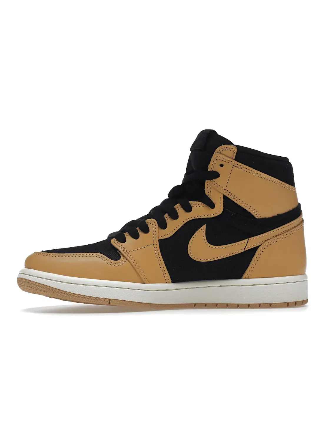 Мужские кроссовки кожаные Air Jordan 1 Retro High OG Heirloom Jordan — изображение 3 из 4, бежевый черный