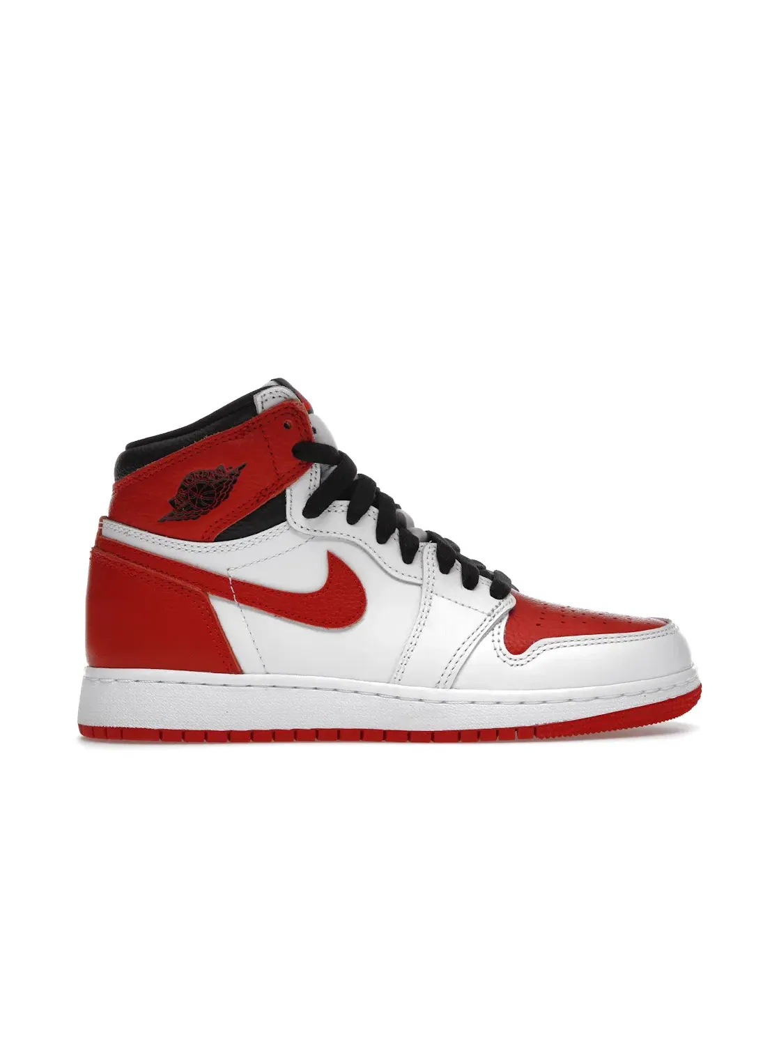 Детские кроссовки Lifestyle с кожаным верхом Jordan 1 Retro High OG Heritage — изображение 1 из 4, белый/красный-черный