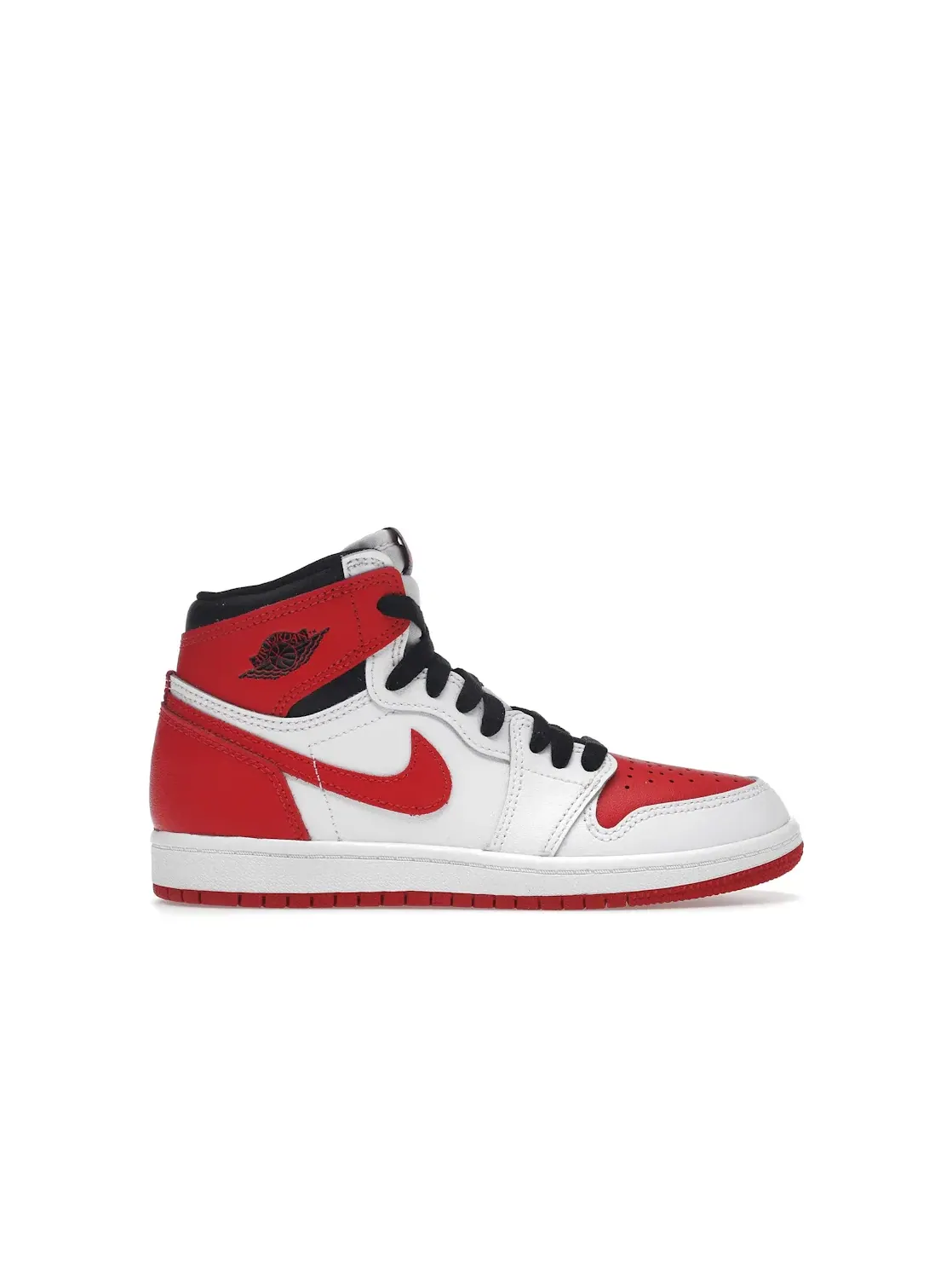 Детские кроссовки с кожаным верхом Jordan 1 Retro High OG Heritage — изображение 1 из 4, белый/красный-черный