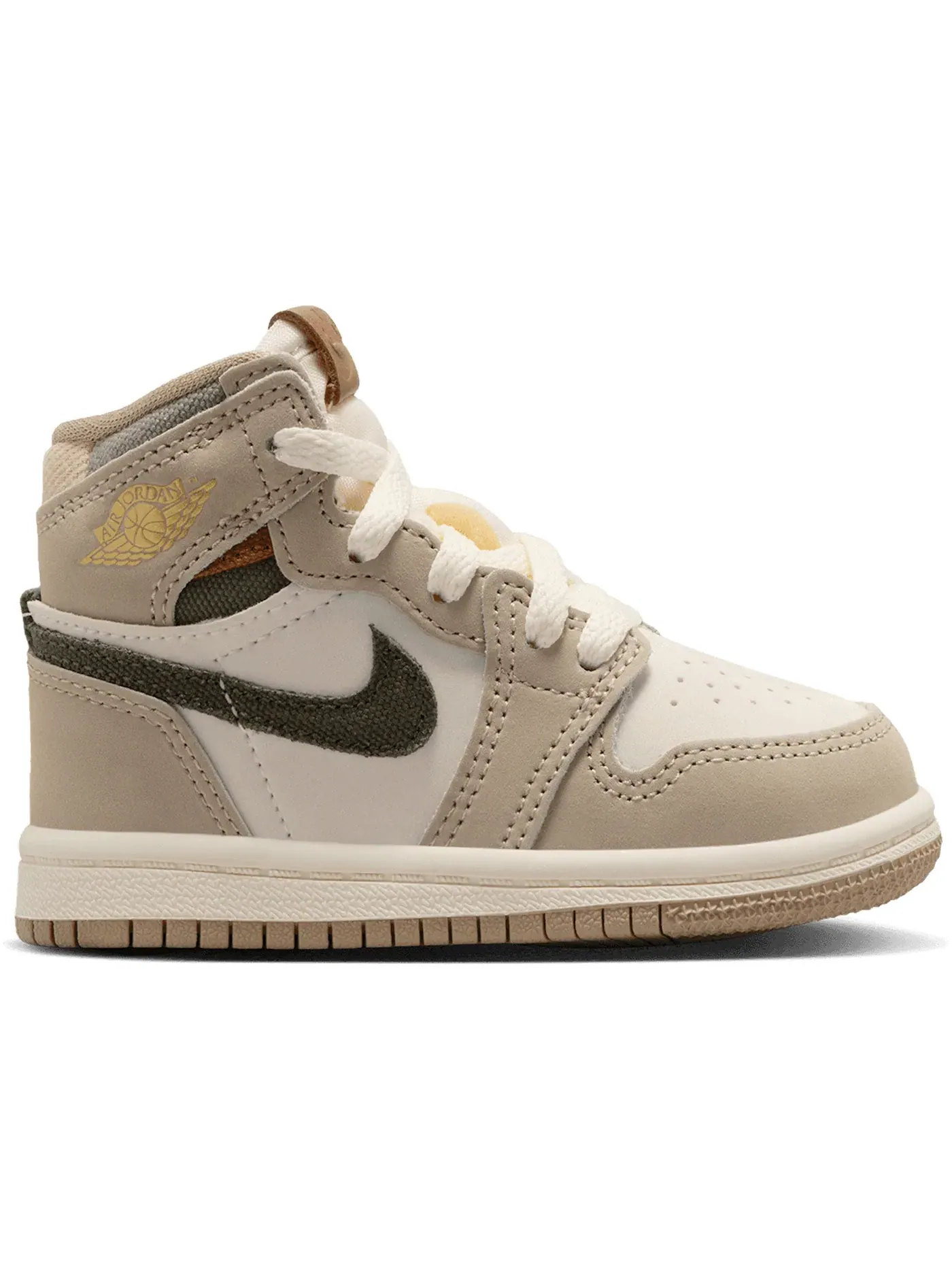 Детские кроссовки с высоким верхом Jordan 1 Retro High OG Jordan — изображение 1 из 1, хаки/мульти-//хаки