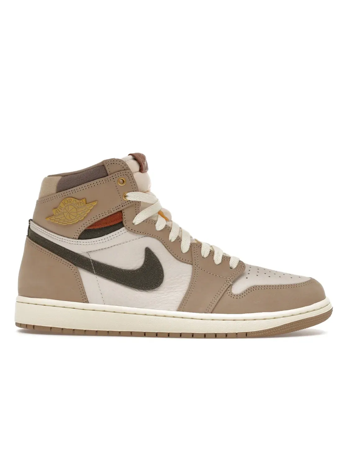 Женские кроссовки Lifestyle с замшевыми вставками Jordan 1 Retro High OG — изображение 1 из 4, хаки/мульти-//хаки