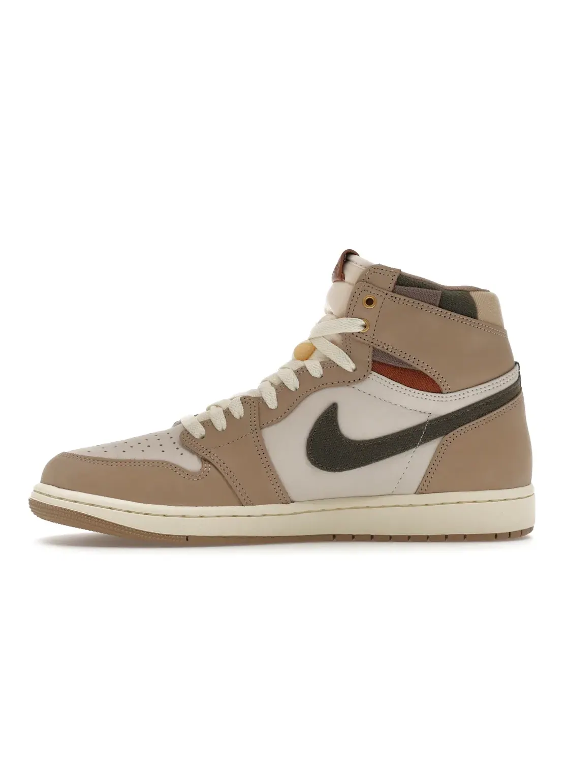 Женские кроссовки Lifestyle с замшевыми вставками Jordan 1 Retro High OG — изображение 3 из 4, хаки/мульти-//хаки