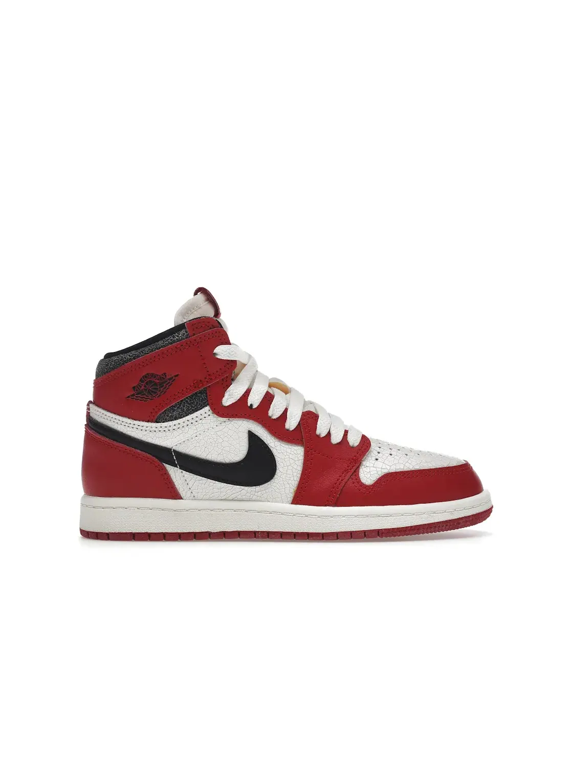 Детские кроссовки с кожаным верхом Jordan 1 Retro High OG — изображение 1 из 4, красный/черный
