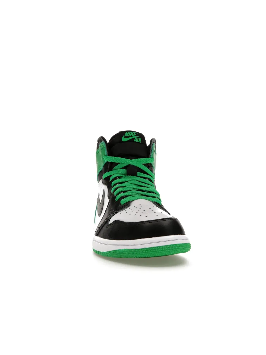 Мужские кроссовки с кожаным верхом Jordan 1 Retro High OG Jordan — изображение 2 из 4, черный/зеленый-белый